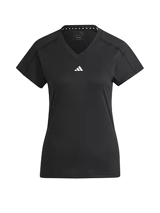 ADIDAS | Damen Fitnessshirt AEROREADY Train Essentials Minimal Branding V-Neck | olive