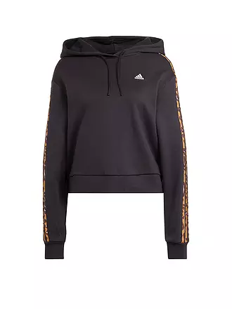 ADIDAS | Damen Hoodie Essentials 3-Streifen Animal Print Relaxed  | 