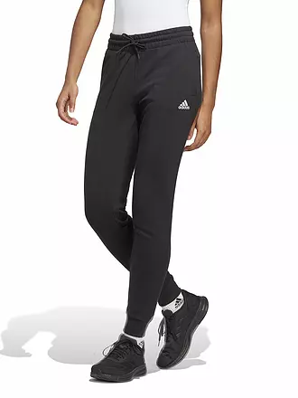 ADIDAS | Damen Jogginghose Essentials Linear French Terry Cuffed | schwarz