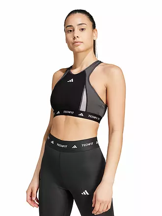 ADIDAS | Damen Sport-BH TECHFIT High-Neck Colorblock Medium Support | 