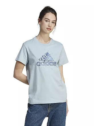 ADIDAS | Damen T-Shirt Mystic Nature Graphic | hellblau