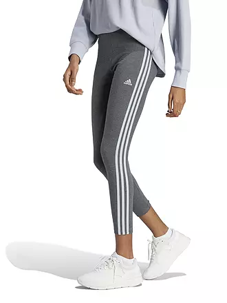 ADIDAS | Damen Tight Essentials 3-Streifen High Waist | grau