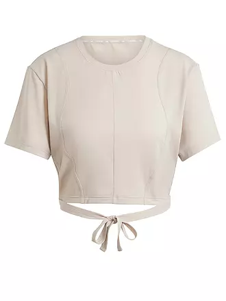 ADIDAS | Damen Yogashirt Cropped | beige