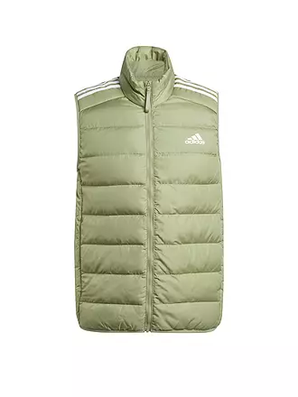 ADIDAS | Herren Daunenweste Essentials 3-Streifen Light | olive