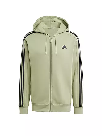 ADIDAS | Herren Kapuzenjacke Essentials 3-Streifen | olive