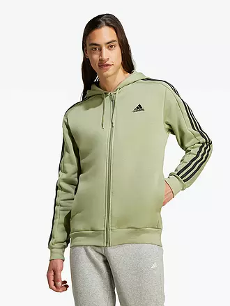 ADIDAS | Herren Kapuzenjacke Essentials 3-Streifen | olive