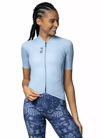 ALE | Damen Radtrikot Color Block | hellblau