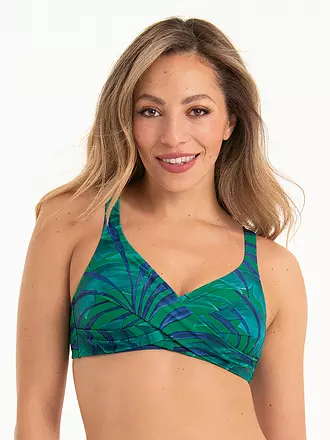 ANITA | Damen Bikinioberteil Leaf it | dunkelgrün