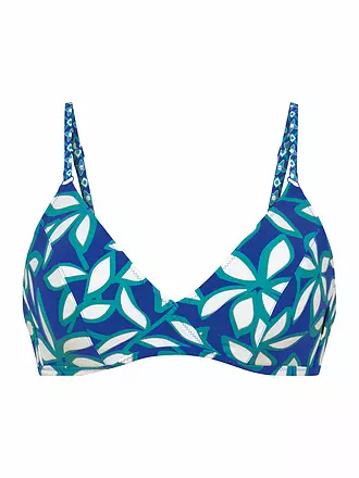 ANITA | Damen Bikinioberteil RF-Beach Blossom | blau