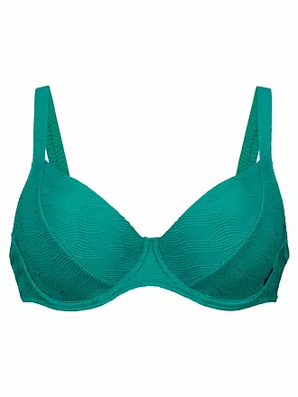 ANITA | Damen Bikinioberteil RF-Stretch Wave | türkis