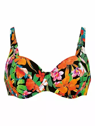 ANITA | Damen Bikinioberteil RF-Wild Garden | schwarz