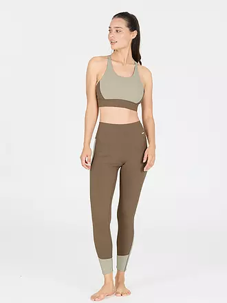 ATHLECIA | Damen Fitnesstight Aspasia Cloroblock | braun