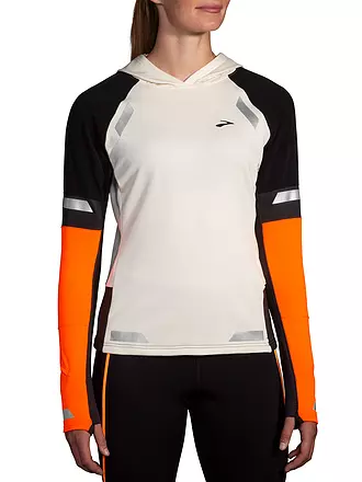 BROOKS | Damen Laufhoodie Run Visible Thermal 2.0 | orange