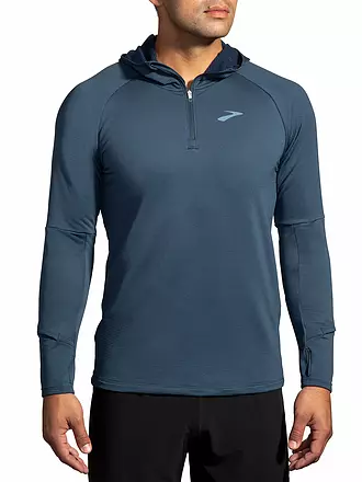 BROOKS | Herren Laufhoodie Notch Thermal Hoodie 2.0 | dunkelblau