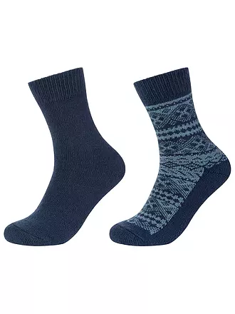 CAMANO | Herren Kuschelsocken Cosy 2er Pkg. | schwarz