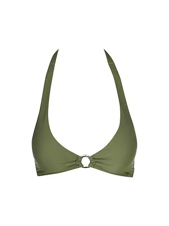 DARLING HARBOUR | Damen Bikinioberteil Neckholder | olive