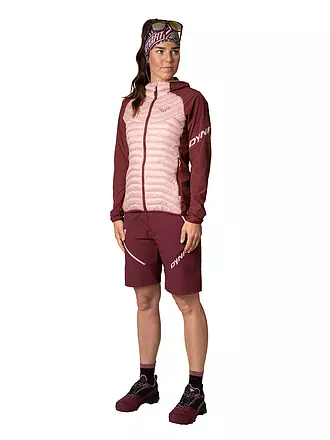 DYNAFIT | Damen Iso Hybridjacke Transalper Hoodie | dunkelrot