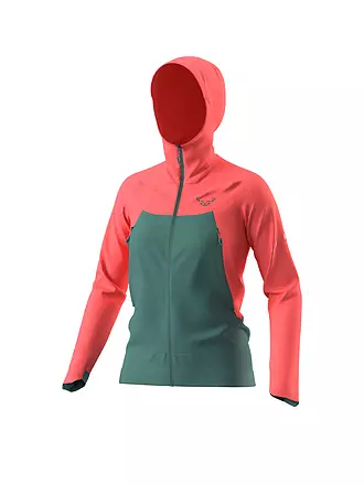 DYNAFIT | Damen Softshelljacke Transalper DST Hoodie | koralle