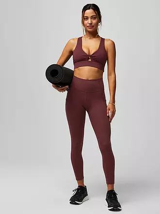 FABLETICS | Damen Sport-BH Oasis Twist Medium Support | dunkelrot