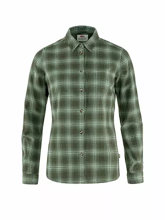 FJÄLLRÄVEN | Damen Wanderbluse Oevik Flannel | olive