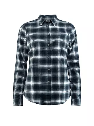 FJÄLLRÄVEN | Damen Wanderbluse Oevik Flannel | dunkelblau