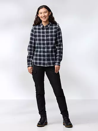 FJÄLLRÄVEN | Damen Wanderbluse Oevik Flannel | dunkelblau