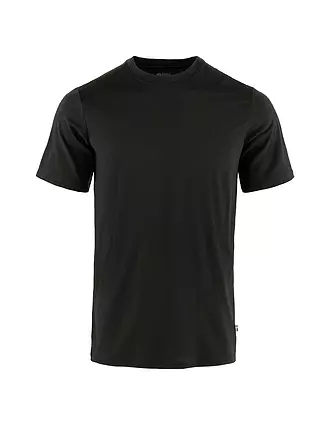 FJÄLLRÄVEN | Herren Funktionsshirt Abisko Wool | schwarz