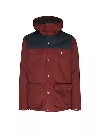 FJÄLLRÄVEN | Herren Winterparka Greenland Winter G1000 Hoodie | dunkelrot