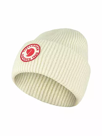 FJÄLLRÄVEN | Mütze 1960 Logo Merino | weiss