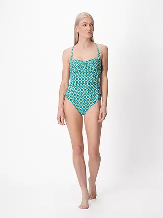HOT STUFF | Damen Badeanzug Wraped | grün