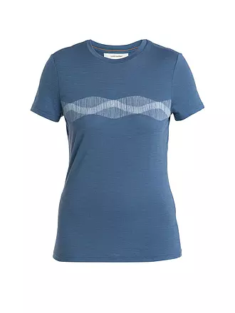 ICEBREAKER | Damen Funktionsshirt Merino 150 Tech Lite III Mount | blau