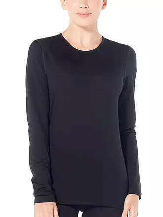 ICEBREAKER | Damen Unterzieh Shirt Oasis 200 | schwarz