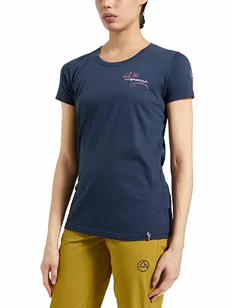 LA SPORTIVA | Damen Klettershirt Climb Flower | dunkelblau