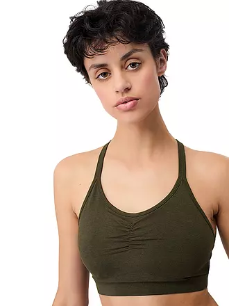 MANDALA | Damen Yoga BH Infinity Medium Support | olive