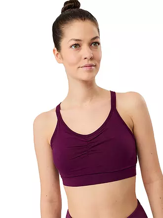 MANDALA | Damen Yoga BH Infinity | beere