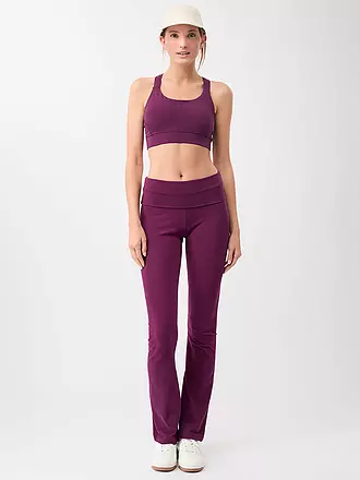 MANDALA | Damen Yoga Hose Classic Rolldown | beere