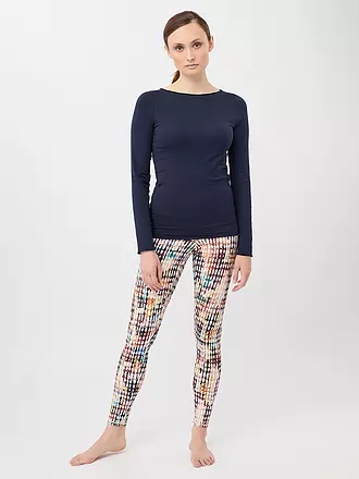 MANDALA | Damen Yoga Shirt Basic | dunkelblau