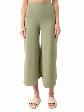 MANDALA | Damen Yogahose Roll Over Tulip | olive