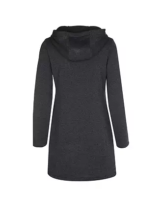 MERU | Damen Fleecejacke lang Bergen | dunkelblau