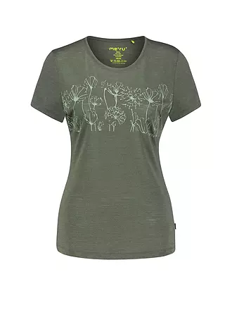 MERU | Damen Funktionsshirt Queluz Merino | dunkelgrün