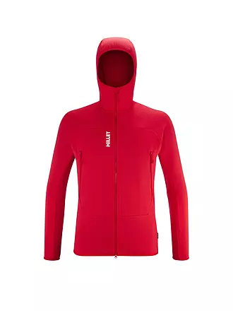 MILLET | Herren Fleecejacke Fusion Grid Polartec Hoodie | rot