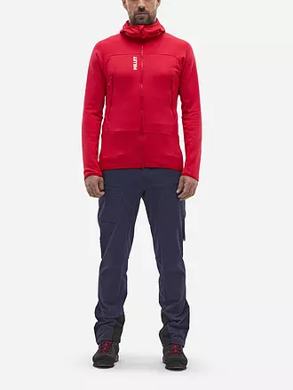 MILLET | Herren Fleecejacke Fusion Grid Polartec Hoodie | rot