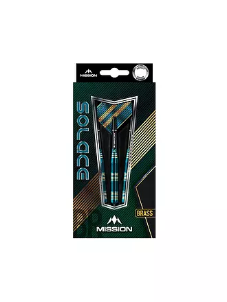 MISSION | Steeldart-Pfeile Solace M2 Brass 23g | blau