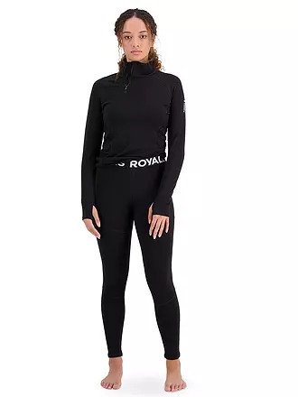 MONS ROYALE | Damen Unterzieh Zipshirt Olympus | schwarz