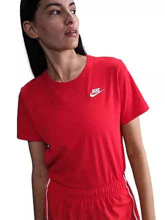 NIKE | Damen T-Shirt Sportswear Club Essentials | weiss