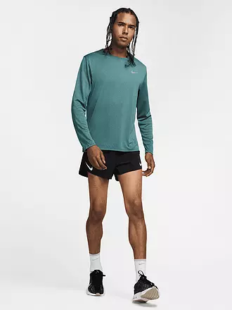 NIKE | Herren Laufshirt Dri-FIT UV Miler Long-Sleeve | dunkelgrün