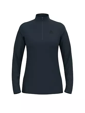 ODLO | Damen Unterzieh Zipshirt Essential Light | grau