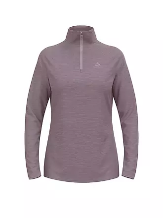 ODLO | Damen Unterzieh Zipshirt Run Easy Mid Layer | lila