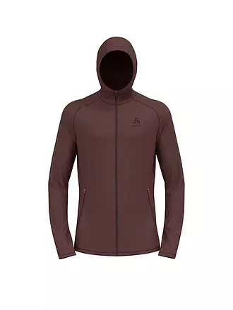 ODLO | Herren Fleecejacke Tencia Hoodie | dunkelrot