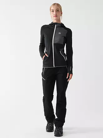 ORTOVOX | Damen Fleecejacke Hoodie | schwarz